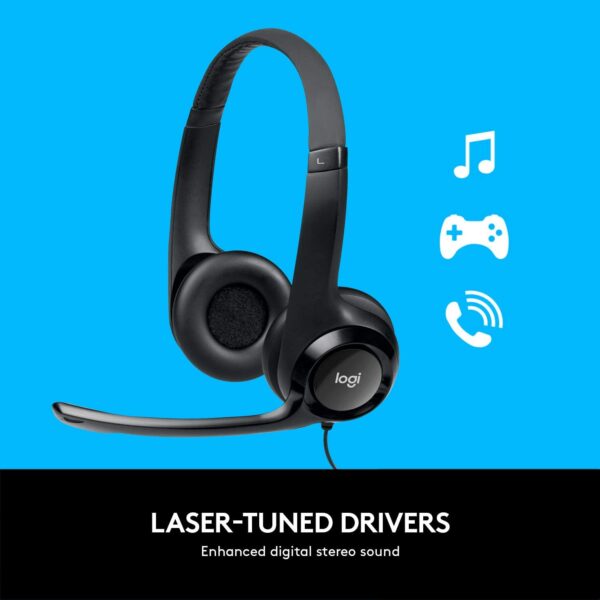 Logitech USB Headset H390 with Noise Cancelling Mic - Image 5