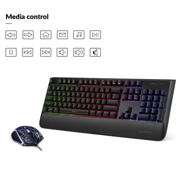 Rapoo V110 Keyboard and Optical Gaming Mouse - Image 2