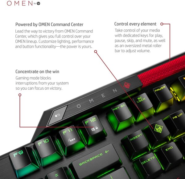 OMEN by HP Sequencer Gaming Keyboard - 2VN99AA - Image 4