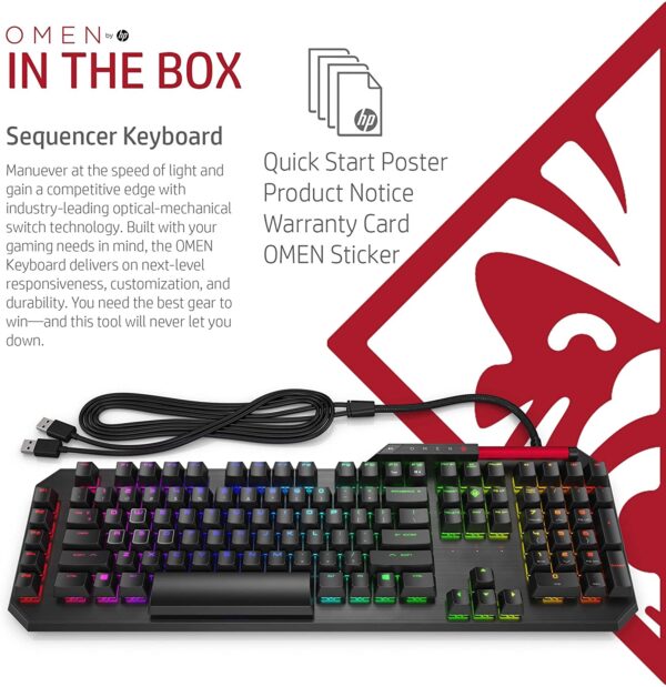 OMEN by HP Sequencer Gaming Keyboard - 2VN99AA - Image 5