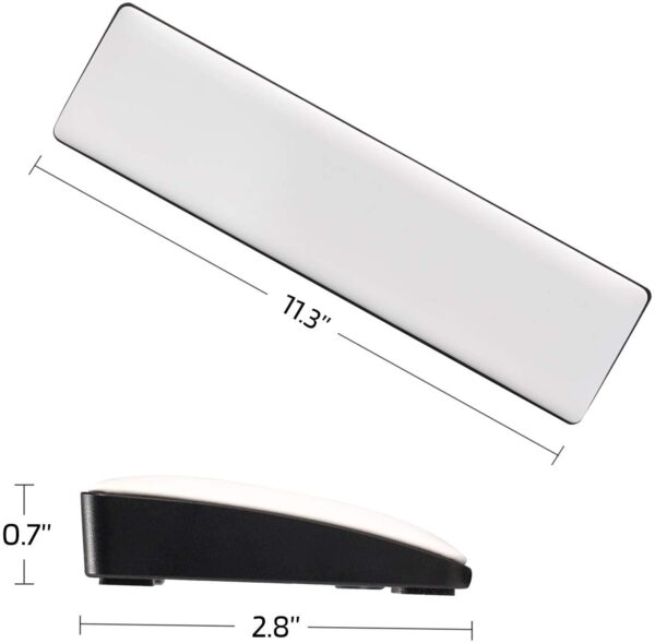 LTC 61 Keys 60% Keyboard Wrist Rest, Cushion Support Pads, White - Image 2