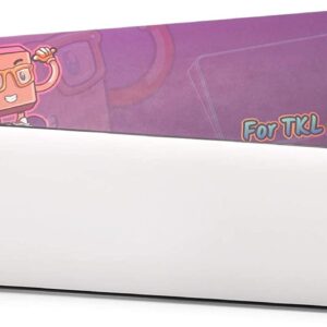 LTC 61 Keys 60% Keyboard Wrist Rest, Cushion Support Pads, White
