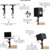 Gator Frameworks Desktop Clamp-On Studio Monitor and Speaker Stand - Pair - Image 6