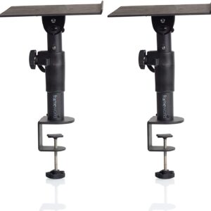 Gator Frameworks Desktop Clamp-On Studio Monitor and Speaker Stand - Pair