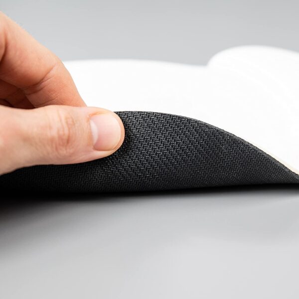 Michiko Ergonomic Mouse Wrist Cushion with Wrist Support and Keyboard Rest Pad (White) - Image 4