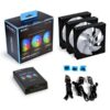 Lian Li UNI Fan AL120 ARGB Daisy Chain Fans 3-Pack - Image 3