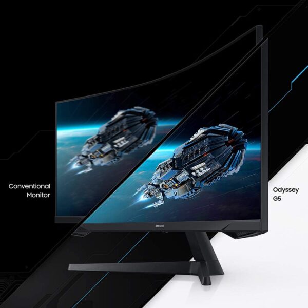 Samsung Odyssey G5 34" 3440x1440 165Hz 1ms 1000R Curved Gaming Monitor - Image 2